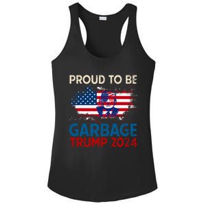 Trump 2024 Election Proud To Be Garbage Vote Trump Presiden Ladies PosiCharge Competitor Racerback Tank