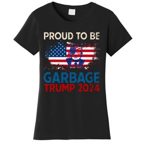 Trump 2024 Election Proud To Be Garbage Vote Trump Presiden Women's T-Shirt