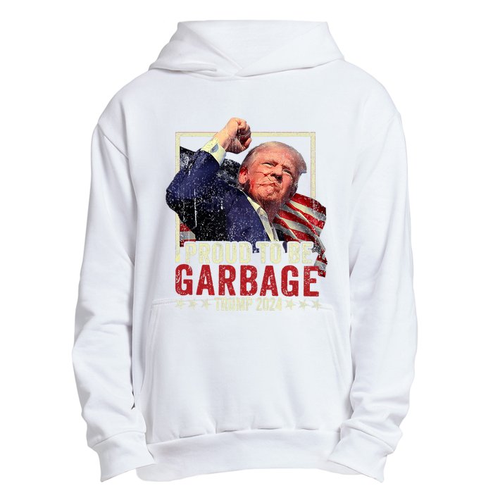 Trump 2024 Election Proud To Be Garbage Vote Trump President Urban Pullover Hoodie