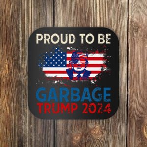 Trump 2024 Election Proud To Be Garbage Vote Trump Presiden Coaster