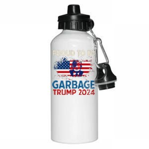 Trump 2024 Election Proud To Be Garbage Vote Trump Presiden Aluminum Water Bottle