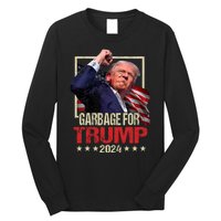 Trump 2024 Election Garbage For Trump Vote Trump President Long Sleeve Shirt