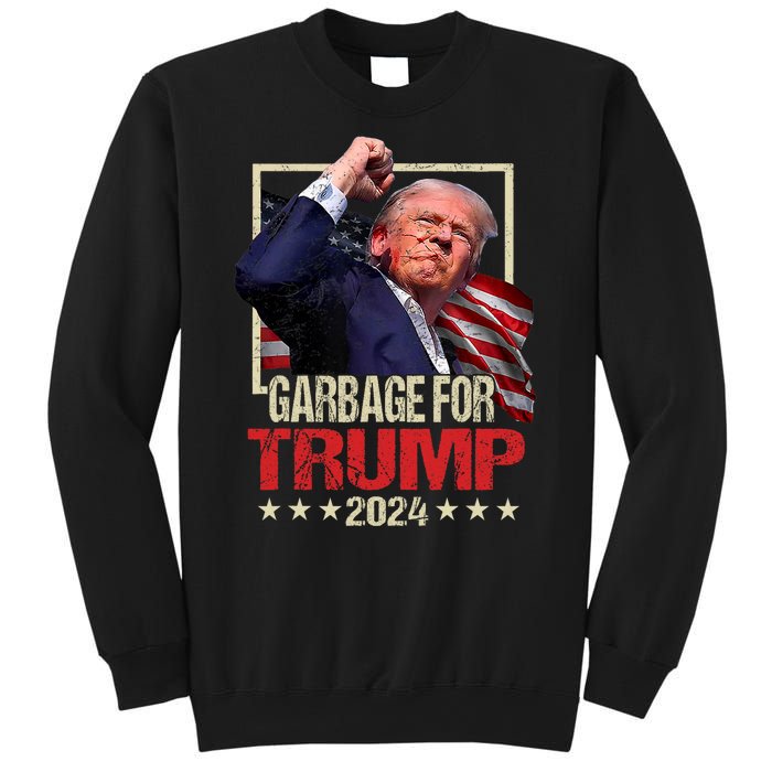 Trump 2024 Election Garbage For Trump Vote Trump President Sweatshirt