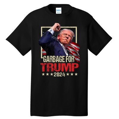 Trump 2024 Election Garbage For Trump Vote Trump President Tall T-Shirt