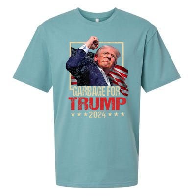 Trump 2024 Election Garbage For Trump Vote Trump President Sueded Cloud Jersey T-Shirt