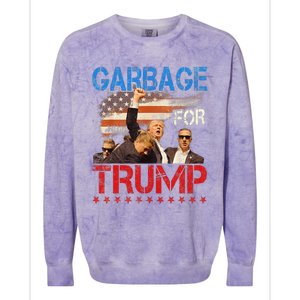 Trump 2024 Election Proud To Be Garbage Vote Trump President Colorblast Crewneck Sweatshirt