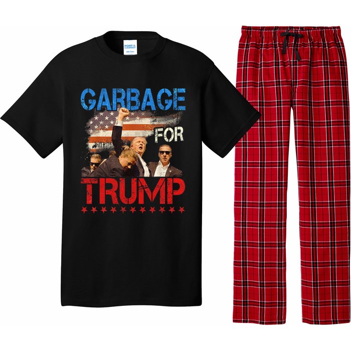 Trump 2024 Election Proud To Be Garbage Vote Trump President Pajama Set