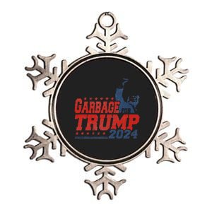 Trump 2024 Election Proud To Be Garbage Vote Trump President Metallic Star Ornament