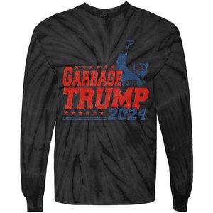 Trump 2024 Election Proud To Be Garbage Vote Trump President Tie-Dye Long Sleeve Shirt