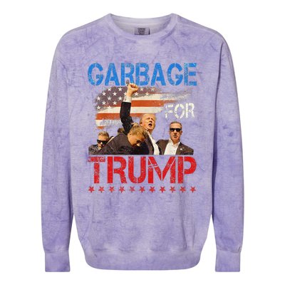 Trump 2024 Election Proud To Be Garbage Vote Trump President Colorblast Crewneck Sweatshirt