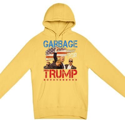 Trump 2024 Election Proud To Be Garbage Vote Trump President Premium Pullover Hoodie