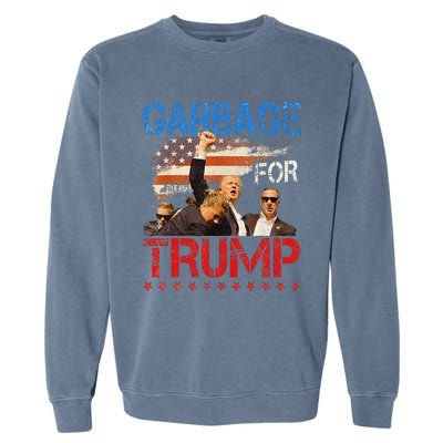 Trump 2024 Election Proud To Be Garbage Vote Trump President Garment-Dyed Sweatshirt