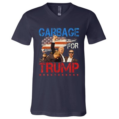 Trump 2024 Election Proud To Be Garbage Vote Trump President V-Neck T-Shirt