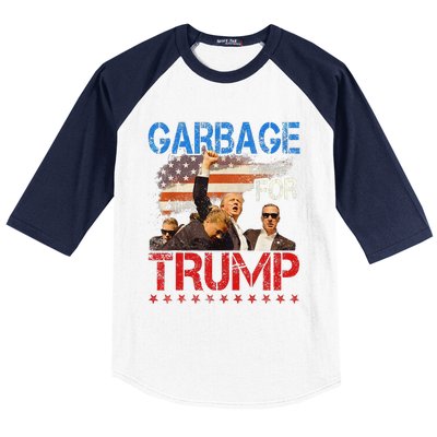 Trump 2024 Election Proud To Be Garbage Vote Trump President Baseball Sleeve Shirt