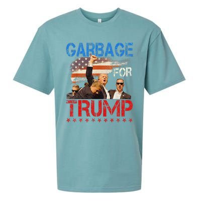 Trump 2024 Election Proud To Be Garbage Vote Trump President Sueded Cloud Jersey T-Shirt