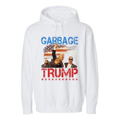 Trump 2024 Election Proud To Be Garbage Vote Trump President Garment-Dyed Fleece Hoodie