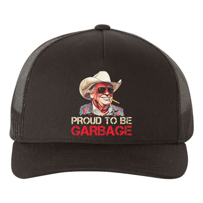 Trump 2024 Election Proud To Be Garbage Vote Trump President Yupoong Adult 5-Panel Trucker Hat