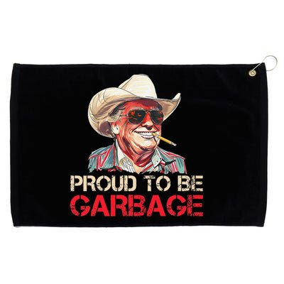 Trump 2024 Election Proud To Be Garbage Vote Trump President Grommeted Golf Towel