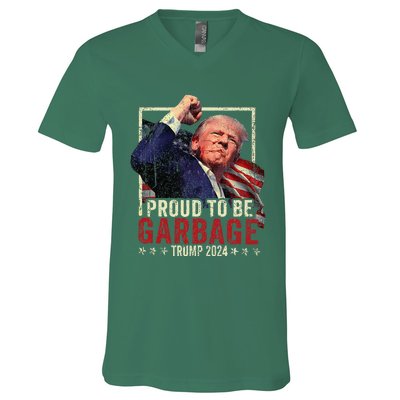 Trump 2024 Election Proud To Be Garbage Vote Trump President V-Neck T-Shirt