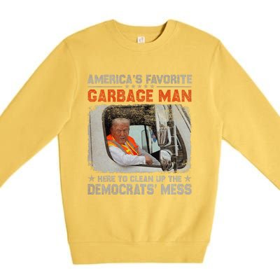 Trump 2024 Election Trump Garbage Man Vote Trump President Premium Crewneck Sweatshirt