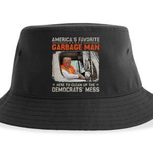 Trump 2024 Election Trump Garbage Man Vote Trump President Sustainable Bucket Hat