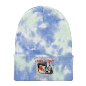 Trump 2024 Election Trump Garbage Man Vote Trump President Tie Dye 12in Knit Beanie