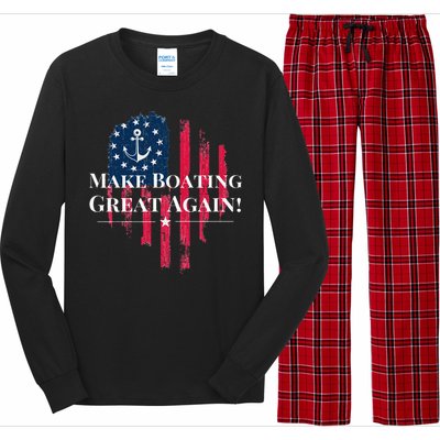 Trump 2024 Election American Flag Long Sleeve Pajama Set