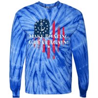 Trump 2024 Election American Flag Tie-Dye Long Sleeve Shirt