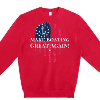 Trump 2024 Election American Flag Premium Crewneck Sweatshirt