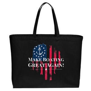 Trump 2024 Election American Flag Cotton Canvas Jumbo Tote