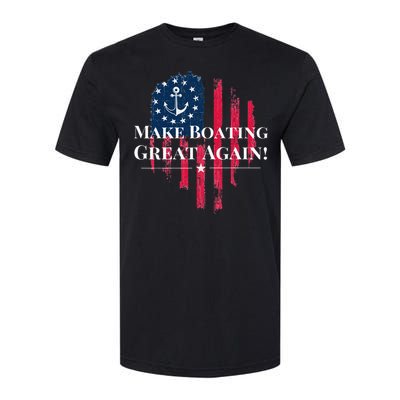 Trump 2024 Election American Flag Softstyle CVC T-Shirt