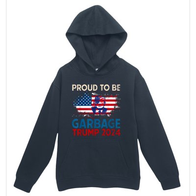 Trump 2024 Election Proud To Be Garbage Vote Trump President Urban Pullover Hoodie