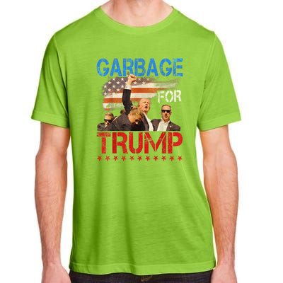 Trump 2024 Election Proud To Be Garbage Vote Trump President Adult ChromaSoft Performance T-Shirt