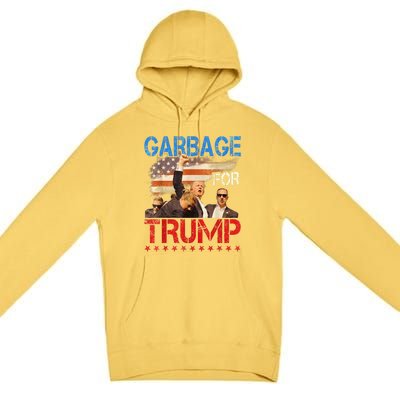 Trump 2024 Election Proud To Be Garbage Vote Trump President Premium Pullover Hoodie