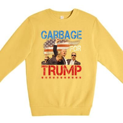 Trump 2024 Election Proud To Be Garbage Vote Trump President Premium Crewneck Sweatshirt