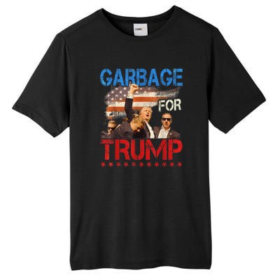 Trump 2024 Election Proud To Be Garbage Vote Trump President Tall Fusion ChromaSoft Performance T-Shirt