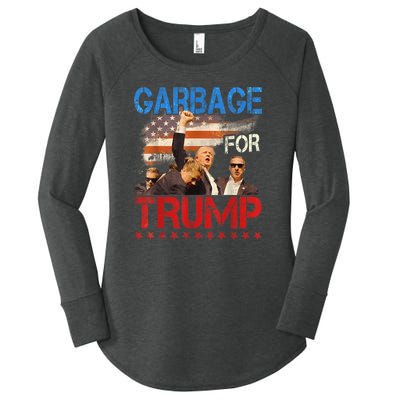 Trump 2024 Election Proud To Be Garbage Vote Trump President Women's Perfect Tri Tunic Long Sleeve Shirt