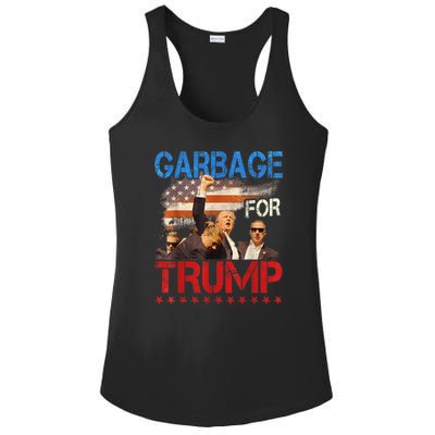 Trump 2024 Election Proud To Be Garbage Vote Trump President Ladies PosiCharge Competitor Racerback Tank