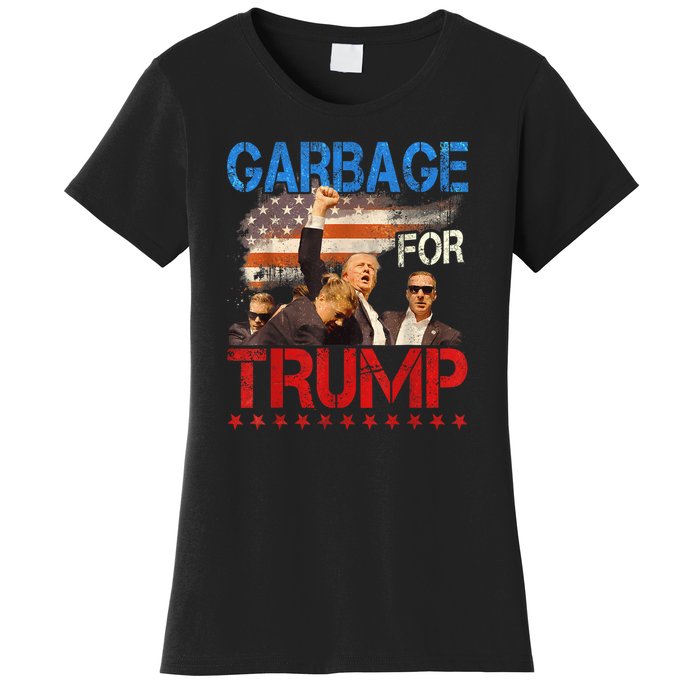 Trump 2024 Election Proud To Be Garbage Vote Trump President Women's T-Shirt