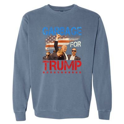 Trump 2024 Election Proud To Be Garbage Vote Trump President Garment-Dyed Sweatshirt