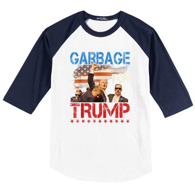 Trump 2024 Election Proud To Be Garbage Vote Trump President Baseball Sleeve Shirt