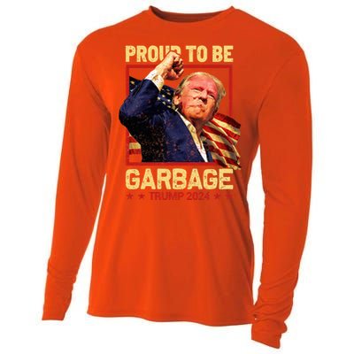 Trump 2024 Election Proud To Be Garbage Vote Trump President Cooling Performance Long Sleeve Crew