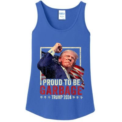 Trump 2024 Election Proud To Be Garbage Vote Trump President Ladies Essential Tank