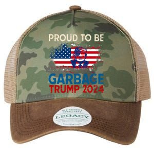 Trump 2024 Election Proud To Be Garbage Vote Trump Presiden Legacy Tie Dye Trucker Hat