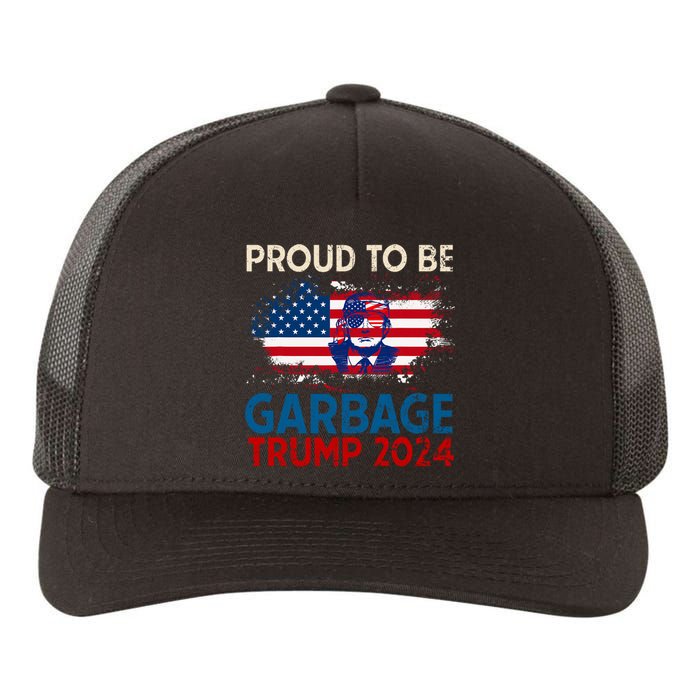 Trump 2024 Election Proud To Be Garbage Vote Trump Presiden Yupoong Adult 5-Panel Trucker Hat