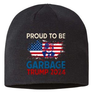 Trump 2024 Election Proud To Be Garbage Vote Trump Presiden Sustainable Beanie