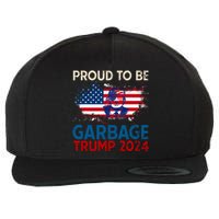 Trump 2024 Election Proud To Be Garbage Vote Trump Presiden Wool Snapback Cap