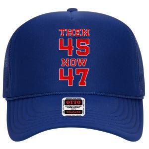 Trump 2024 Election 45 47 Victory Win President High Crown Mesh Back Trucker Hat