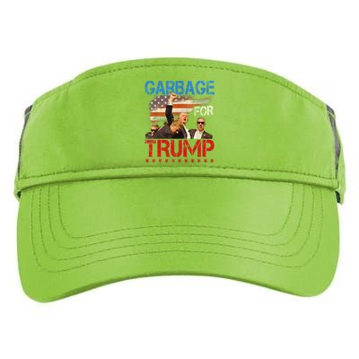 Trump 2024 Election Proud To Be Garbage Vote Trump President Adult Drive Performance Visor