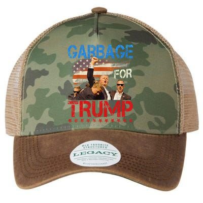 Trump 2024 Election Proud To Be Garbage Vote Trump President Legacy Tie Dye Trucker Hat